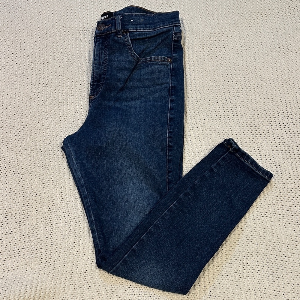 Express High Rise Ankle Skinny Jeans
